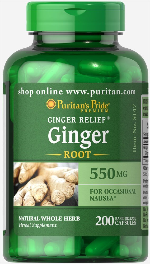 

Puritan's Pride Ginger Root 550 mg, 200 caps