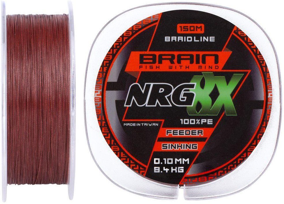 

Шнур Brain Nrg 8X sinking 150m 0.10mm 8.4kg ц:brown (1858.20.82)