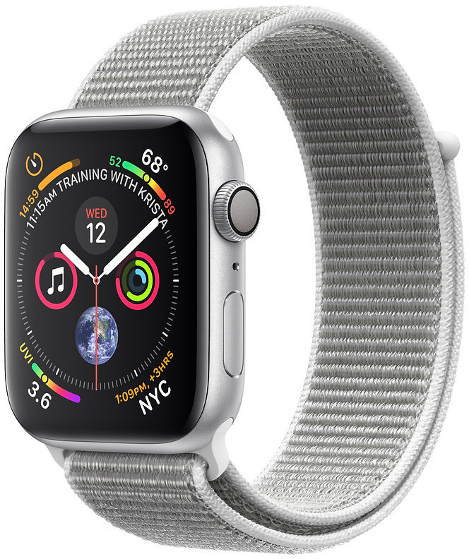 

Apple Watch Series 4 44mm Gps Silver Aluminum Case with Seashell Sport Loop (MU6C2)