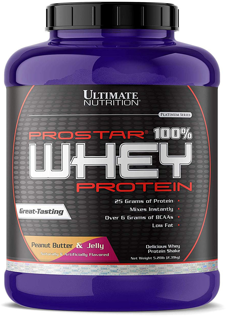 

Ultimate Nutrition Prostar 100% Whey Protein 2390 g /80 servings/ peanut butter & jelly