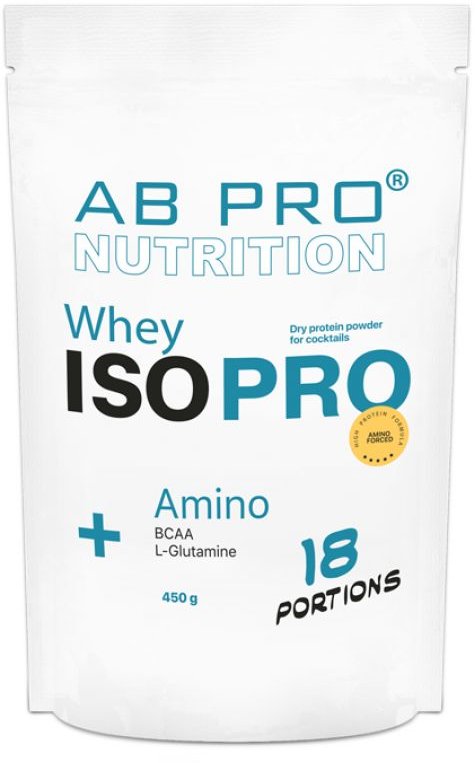 

Ab Pro Iso Pro Whey+ Amino 450 g /18 servings/ Tiramisu