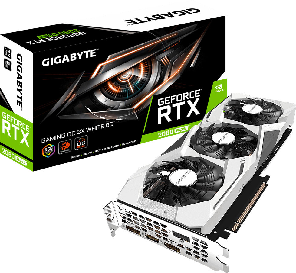 

Gigabyte GeForce Rtx 2060 Super Gaming Oc White 8GB (GV-N206SGAMINGOC WHITE-8GD)