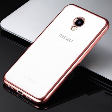 

Tpu Case with Glossy Bumper Pink for Meizu M5