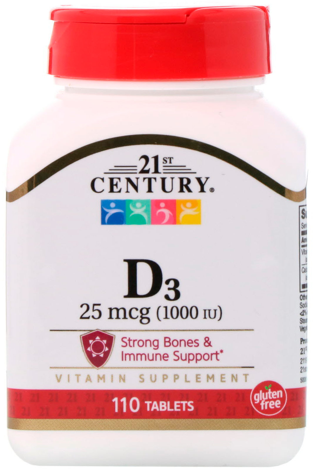 

21st Century Vitamin D3 High Potency 1000 Iu 110 Tablets