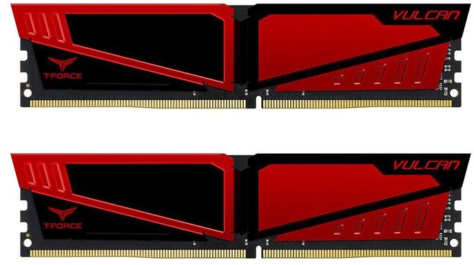 

Team 16 Gb (2x8GB) DDR4 2666 MHz T-Force Vulcan Red (TLRED416G2666HC15BDC01)