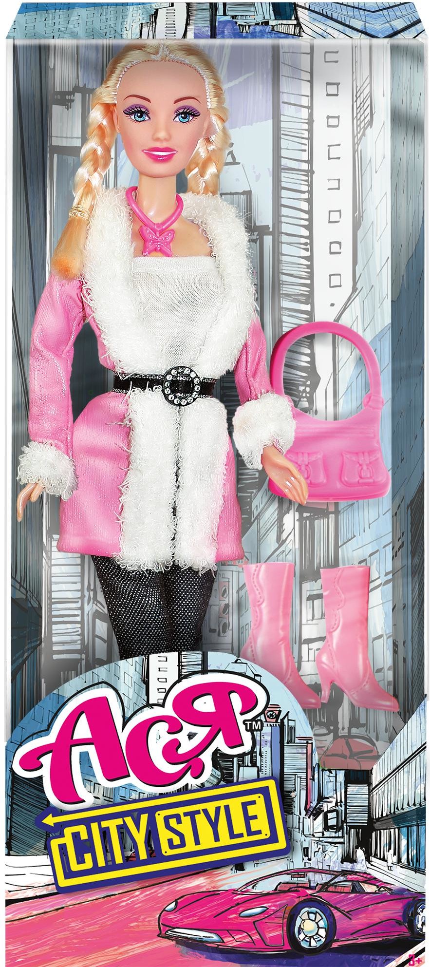 Акция на Кукла Ася в розовом пальтишке, Городской стиль от Stylus