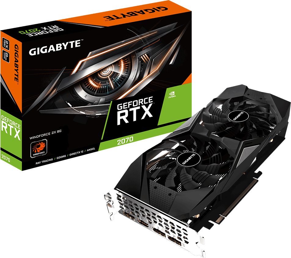 

Gigabyte GeForce Rtx 2070 Windforce 2X 8GB (GV-N2070WF2-8GD)