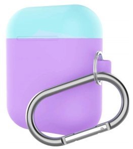 

Чехол для наушников Tpu Case with Belt Purple/Sea Blue Lavender for Apple AirPods