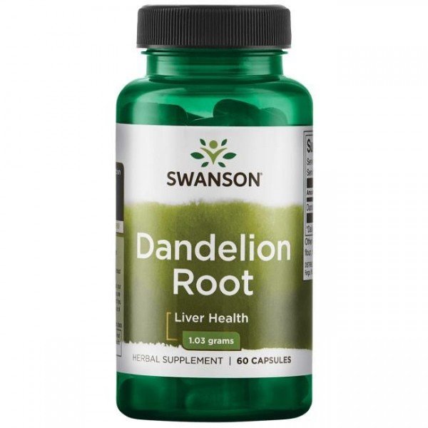 

Swanson Dandelion Root 515 mg Одуванчик корень 60 капсул