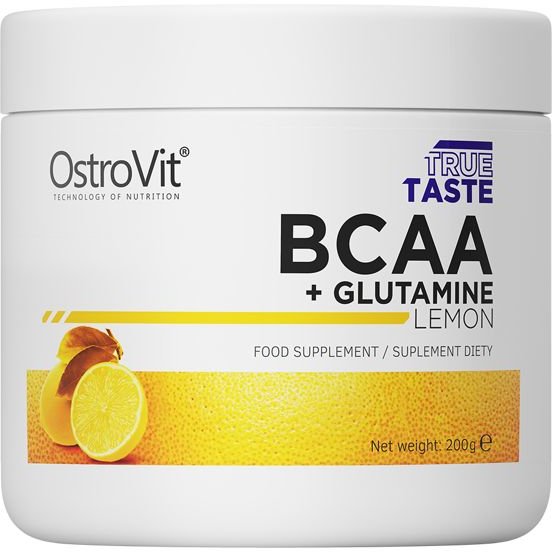 Акция на OstroVit Bcaa + Glutamine 200 g/ 20 servings / Lemon от Stylus