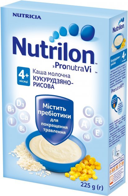 

Молочная каша Nutrilon Кукурузно-рисовая 225 г от 4 мес.