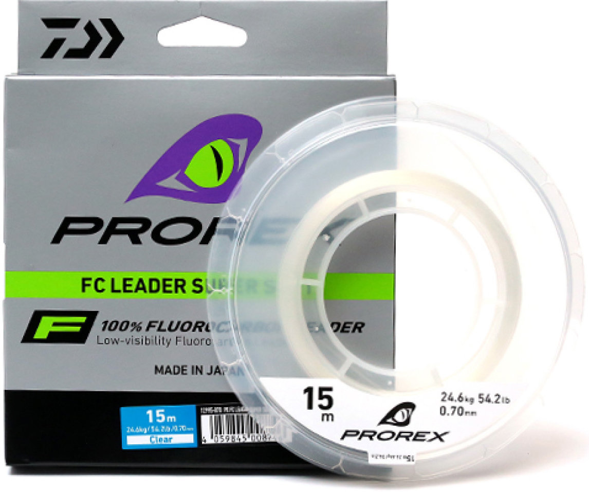 

Флюорокарбон Daiwa Prorex Fc Leader Super Soft 0.70mm 24.6kg 15m (12995-070)