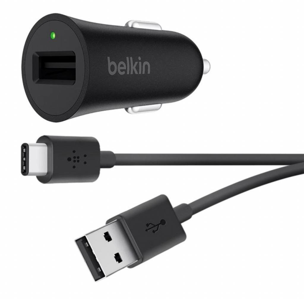 

Belkin Usb Car Charger BoostUp with Cable USB-C 1.2m Black (F7U032BT04-BLK)