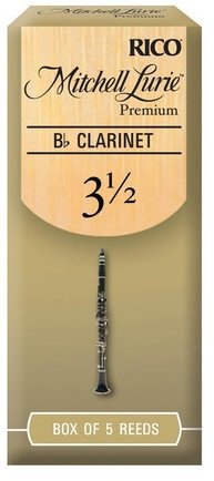 

Трости для кларнета Rico RMLP5BCL350 Mitchell Lurie Premium - Bb Clarinet #3.5 - 5 Box