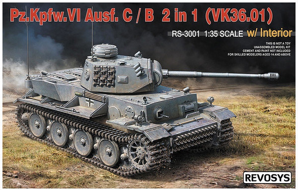 

Немецкий танк Pz. Kpfw. Vi Ausf. C/B 2 in 1 VK36.01