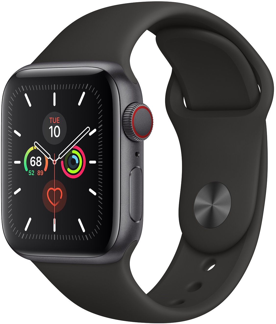 

Apple Watch Series 5 40mm GPS+LTE Space Gray Aluminum Case with Black Sport Band (MWWQ2)