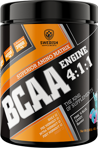 

Swedish Supplements Bcaa Engine 4:1:1 400 g /30 servings/ Pink Blue Candy