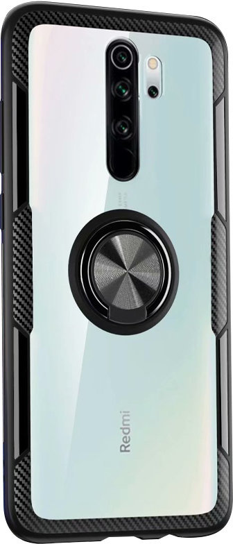 

Tpu Case Tpu Pc Deen CrystalRing Clear/Black for Xiaomi Redmi 9