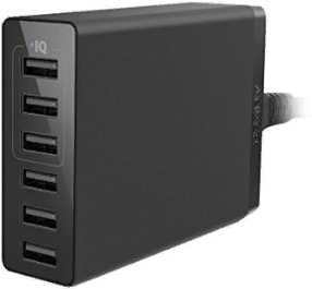 

Anker Usb Wall Charger PowerPort 6 30W Lite 6xUSB Power Iq Black (A2061G11)