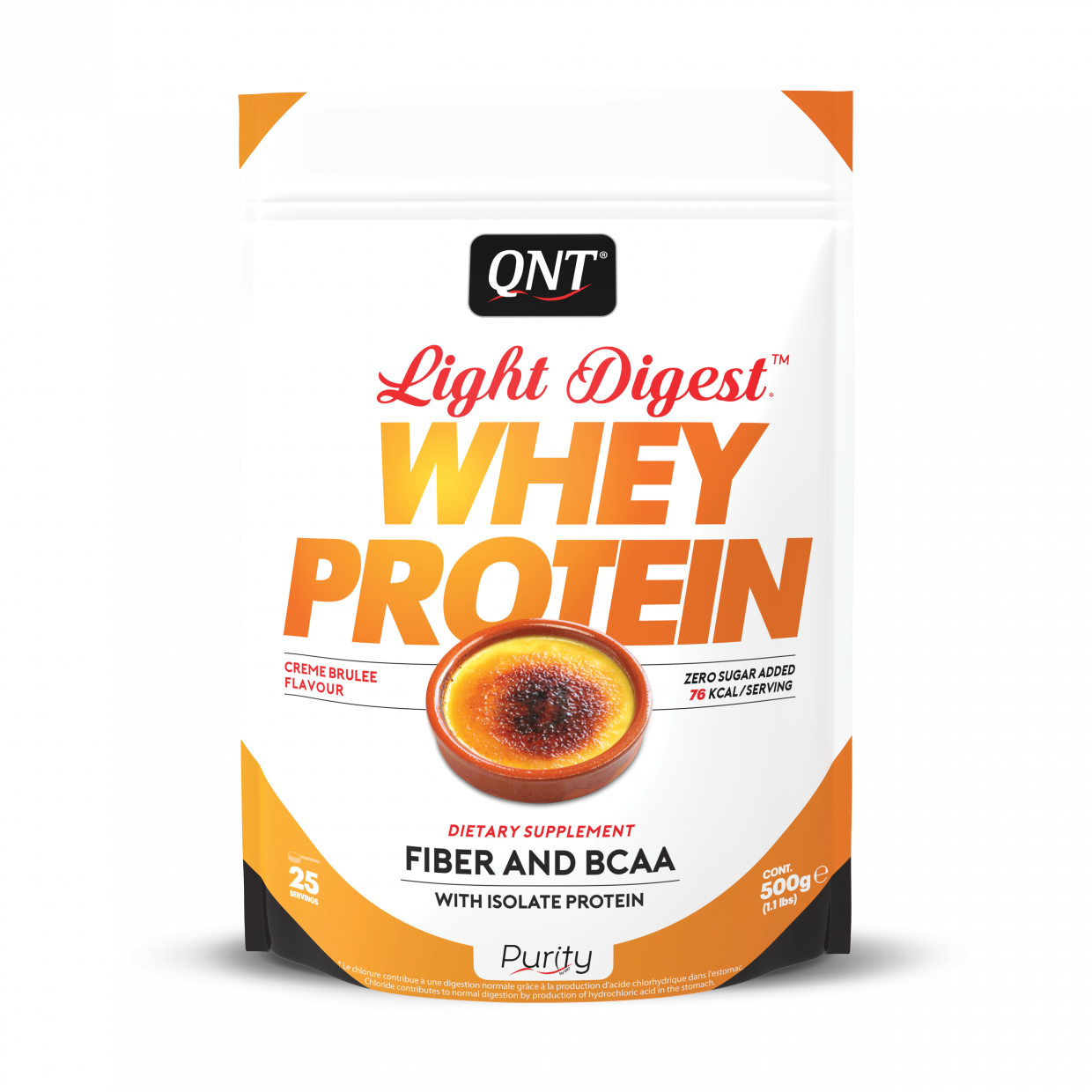 

Qnt Light Digest Whey Protein 500 g /25 servings/ Creme Brulee