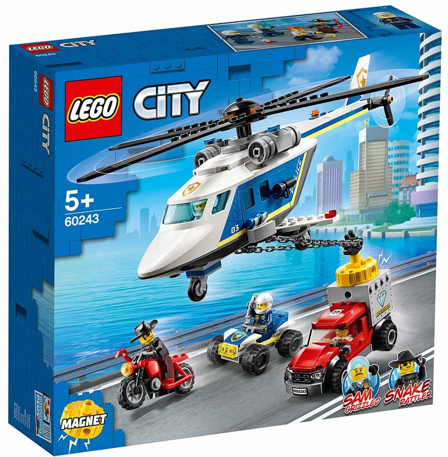 

Конструктор Lego City Погоня на полицейском вертолёте (60243)