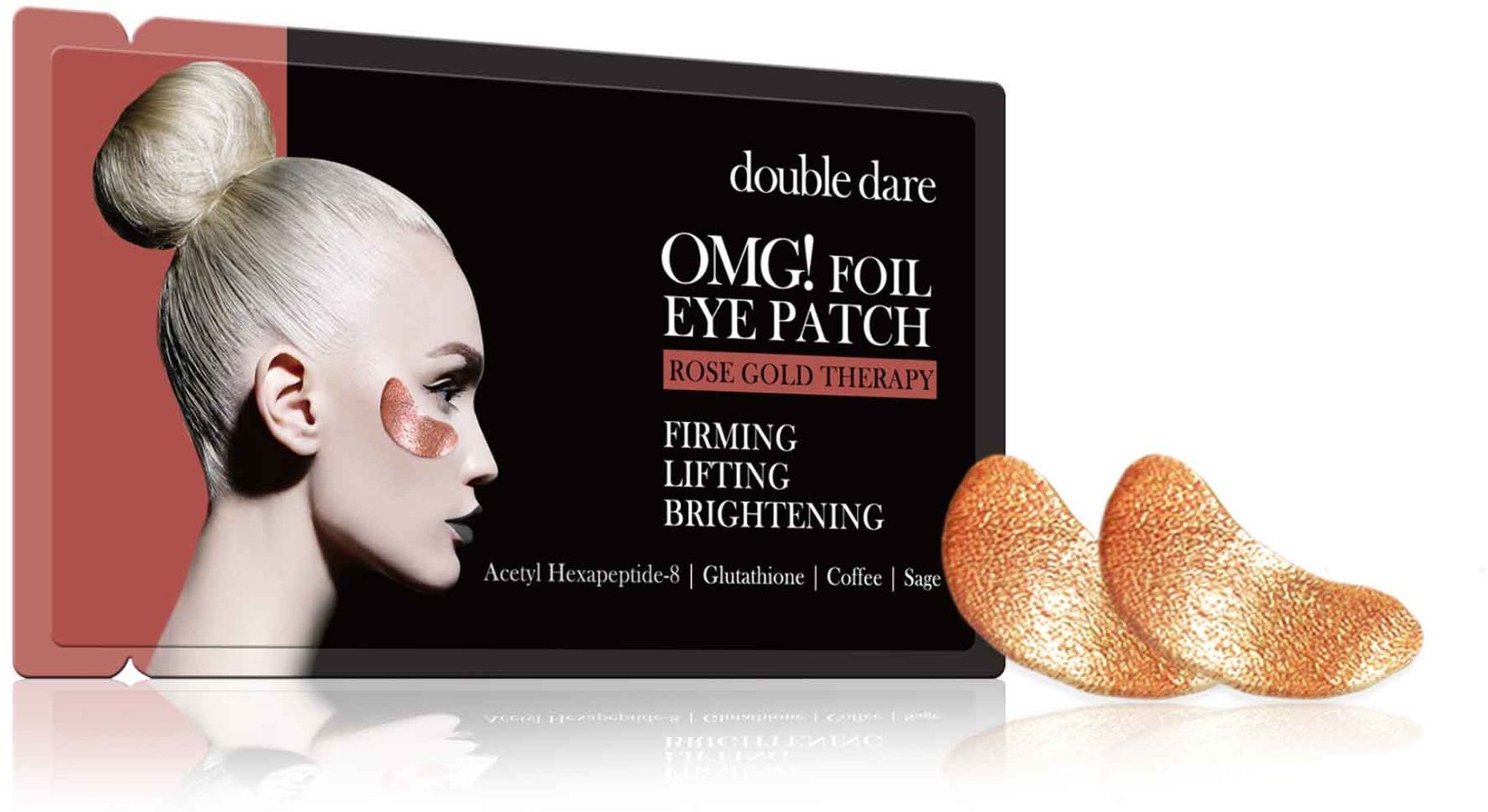 

Double Dare OMG! Foil Eye Patch - Rose Gold Therapy Патчи для зоны вокруг глаз «Розовое золото»