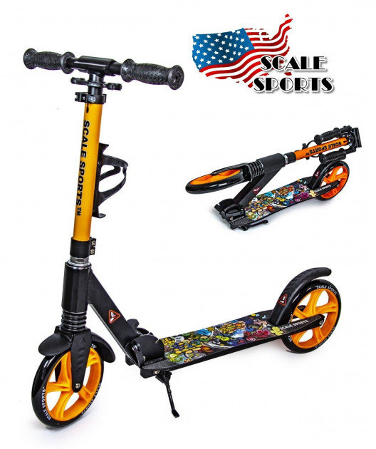 

Двухколесный самокат Scale Sports SS15, оранжевый