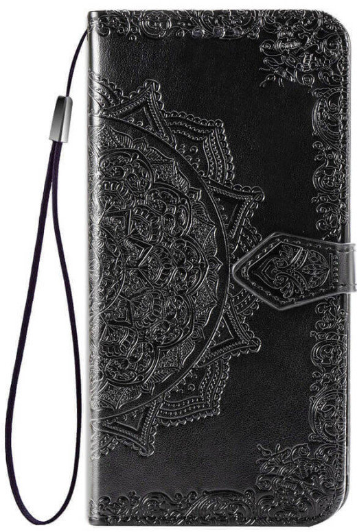 

Mobile Case Book Cover Art Leather Black for Samsung A515 Galaxy A51