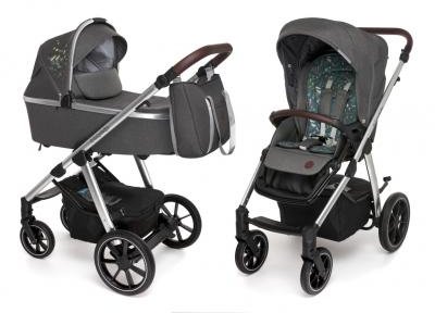 

Универсальная коляска 2 в 1 Baby Design Bueno 117 Graphite (с вышивкой)