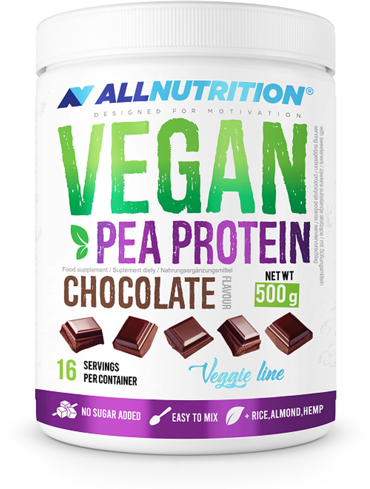 

All Nutrition Vegan Pea Protein 500 g /16 servings/ Chocolate