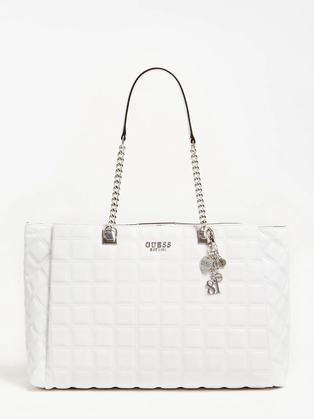 

Женская сумка тоут Guess Kamina Girlfriend Tote белая (HWVY8111230-WHI)