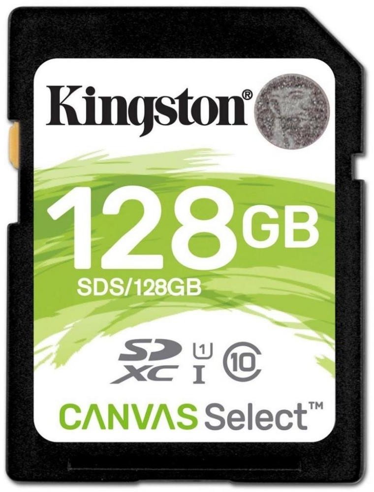 

Kingston 128GB Sdxc Class 10 UHS-I U1 Canvas Select (SDS/128GB)