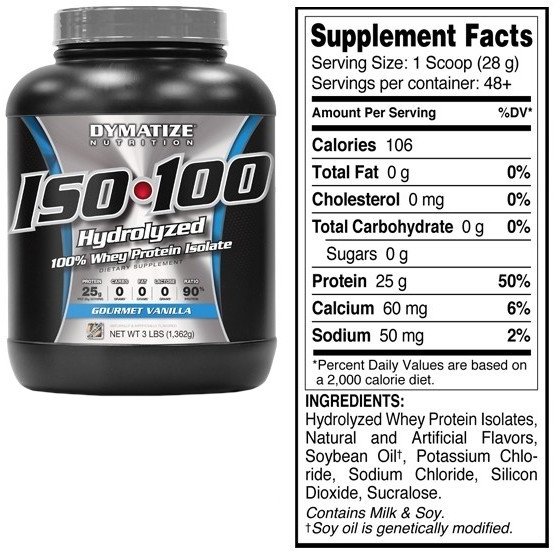 

Dymatize ISO-100 1362 g /48 servings/ Gourmet Vanilla