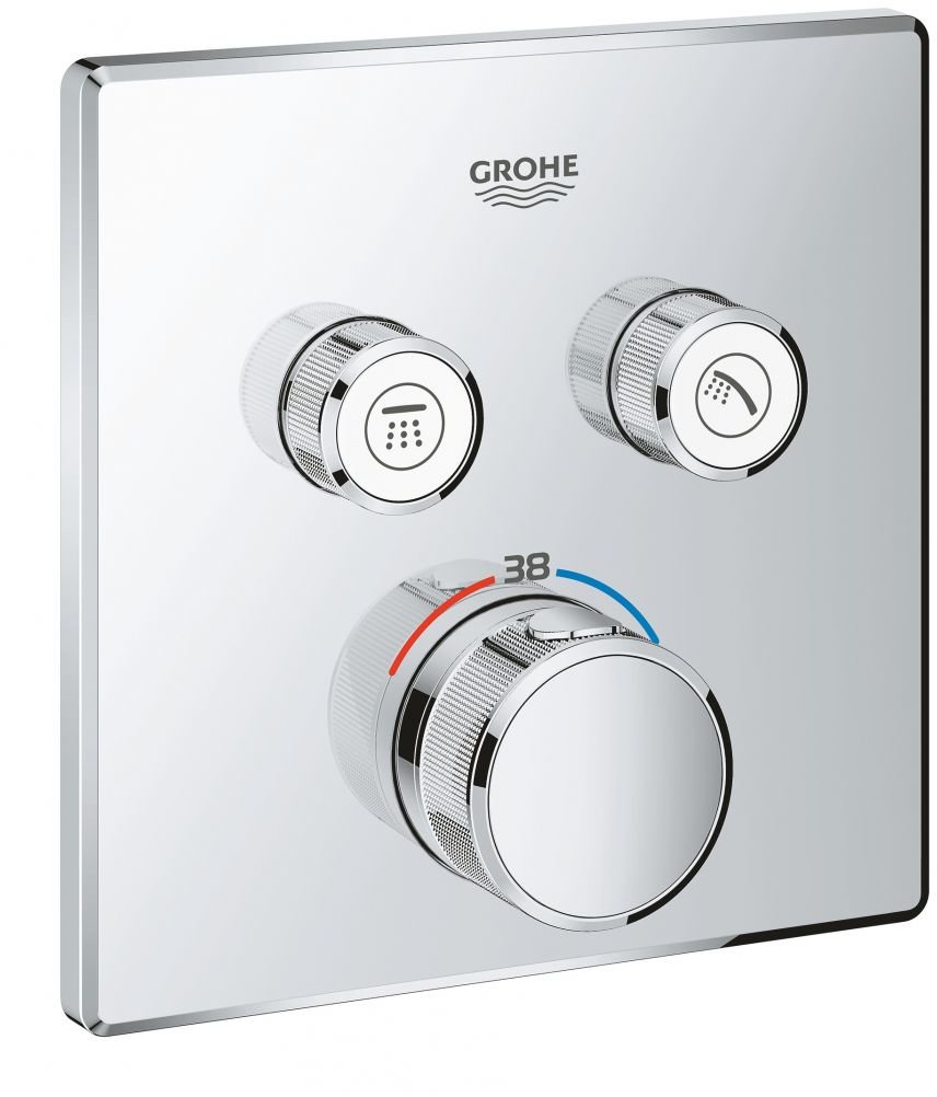 

Grohe Grohtherm SmartControl 29124000 термостат для скрытого монтажа на 2 выхода