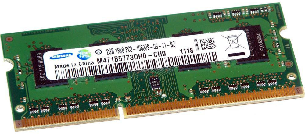 

Samsung Sodimm DDR3 2GB 1333MHz (M471B5773DHO-CH9)