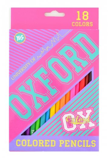 

Карандаши Yes 18 цветов Oxford (pink) (290452)