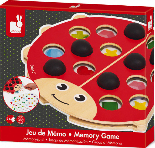 

Настольная игра мемо Janod Божья коровка (J08149)