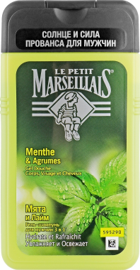 

Le Petit Marseillais Гель-шампунь 3в1 Мята и лайм для мужчин 250 ml