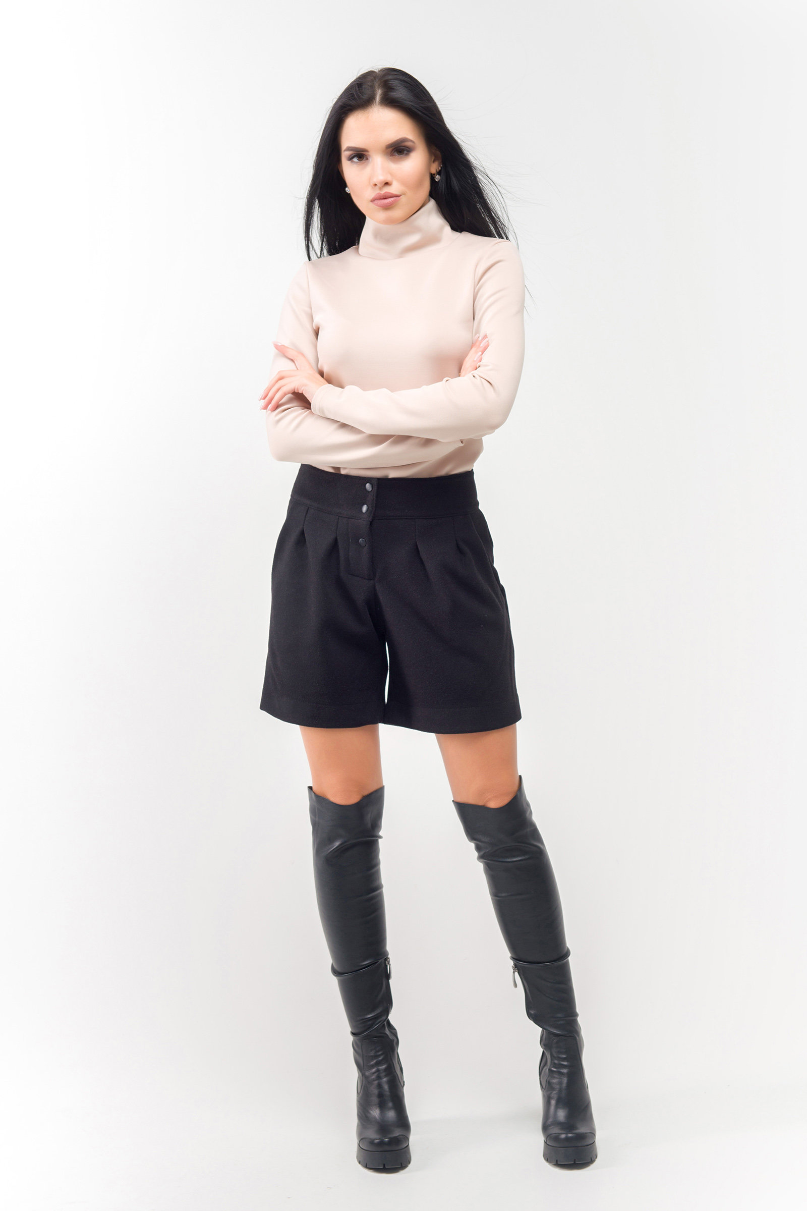 

Шорты FLFashion Ника ЛШН 1573 L черные