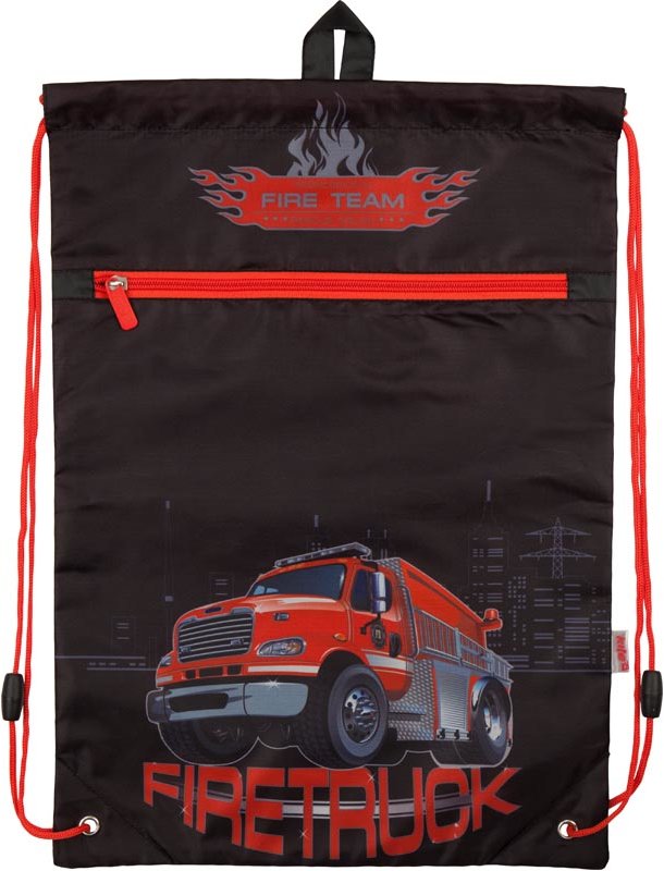 

Сумка для обуви с карманом Kite Firetruck K18-601M-5
