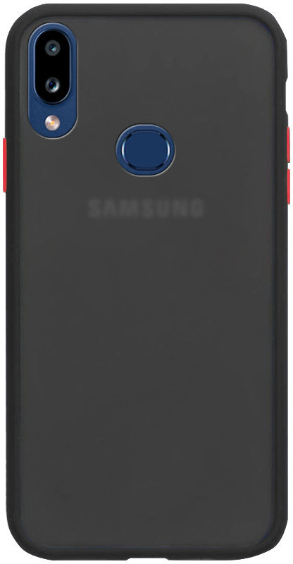 

Mobile Case Soft-touch with Color Buttons Black for Samsung A107 Galaxy A10s