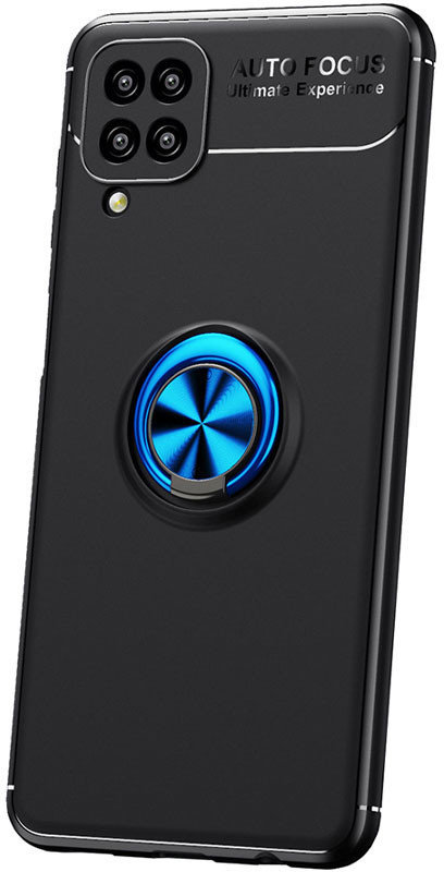 

Tpu Case Tpu Pc Deen ColorRing Magnetic Holder Black/Blue for Samsung A125 Galaxy A12