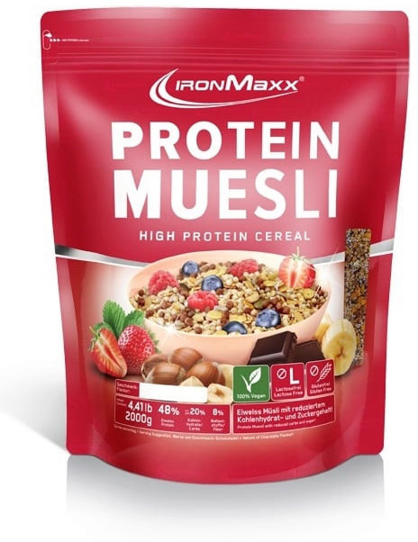 

IronMaxx Protein Musli 2000 g /40 servings/ Hazelnuts