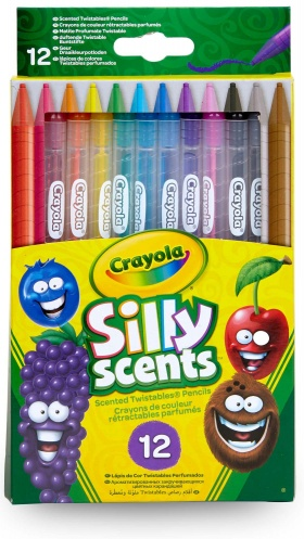 

Выкручивающиеся ароматизированные цветные карандаши (12 шт), Silly Scents, Crayola