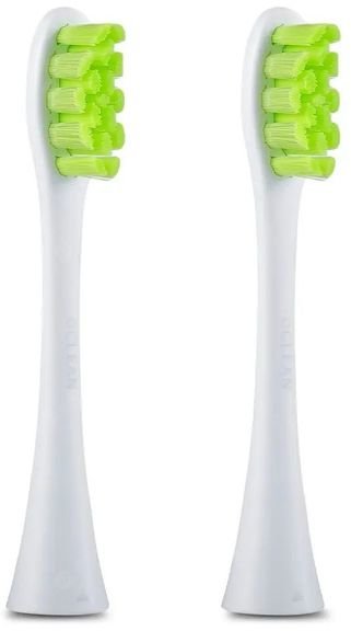 Акція на Насадка для зубной электрощетки Oclean P1S5 Toothbrush Heads 2 pcs White/Green (2шт./упаковка) від Stylus