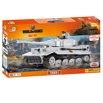 

Конструктор Cobi World Of Tanks Тигр I, 555 деталей (COBI-3000)