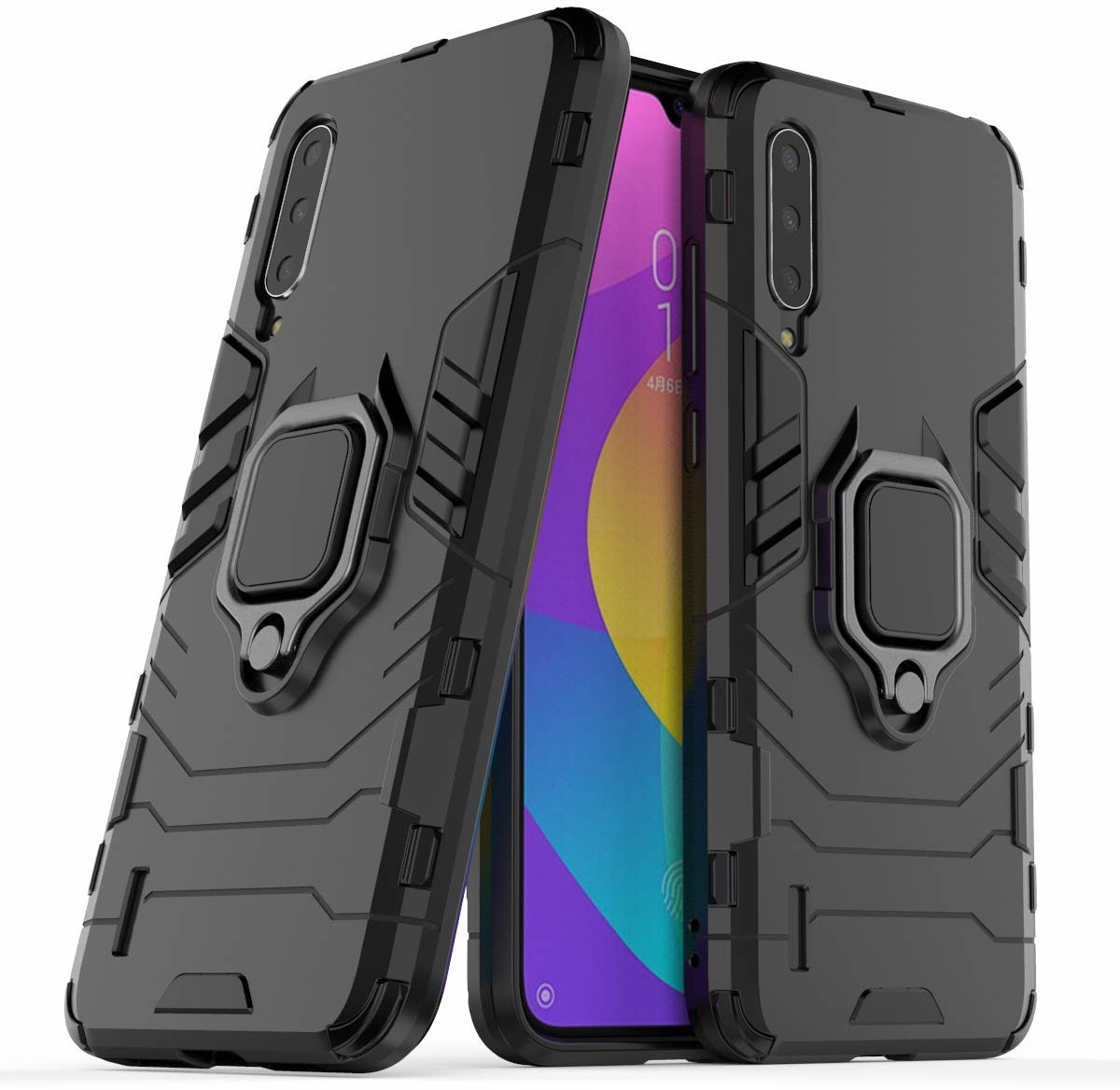 

Mobile Case Transformer Ring Soul Black for Xiaomi Mi9 Lite / Mi CC9