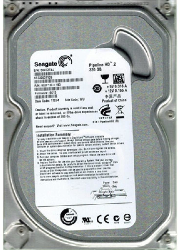 

Seagate Pipeline Hd ST3320311CS Rb