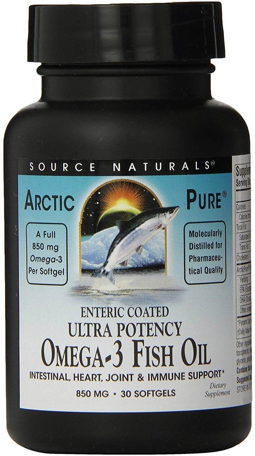 

Source Naturals ArcticPure 850 mg 30 caps Натуральная Омега-3 из рыбьего жира