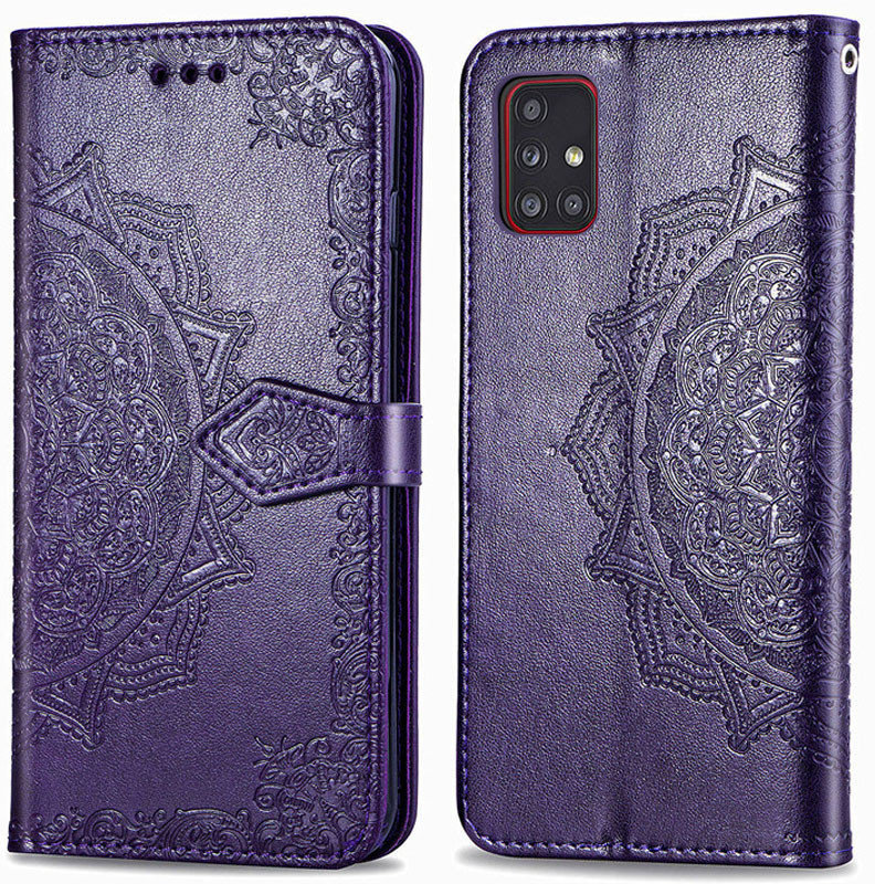 

Mobile Case Book Cover Art Leather Purple for Samsung M317 Galaxy M31s